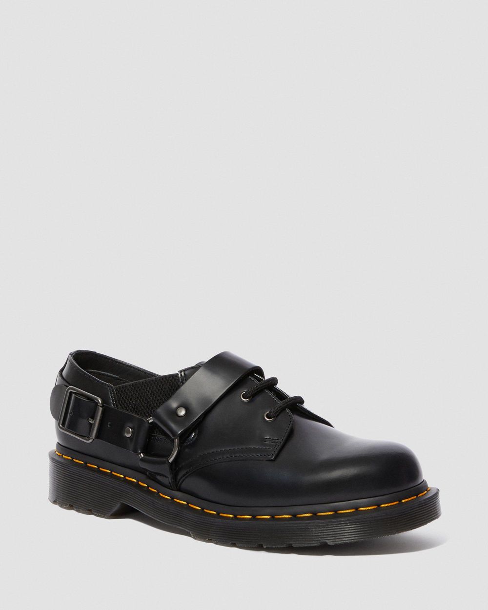 Dr Martens Fulmar Smooth Kožené Buckle Mokasíny Panske ( Čierne ) SK 182-LQHMKZ